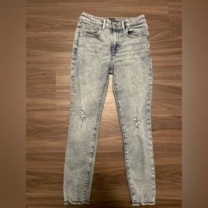 GAP Kids Light Blue Distressed Stretch High Rise Jeggings size 12